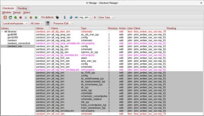 Virtuoso Custom IC analog design management - atomic check in- IC Manage GDP-AI